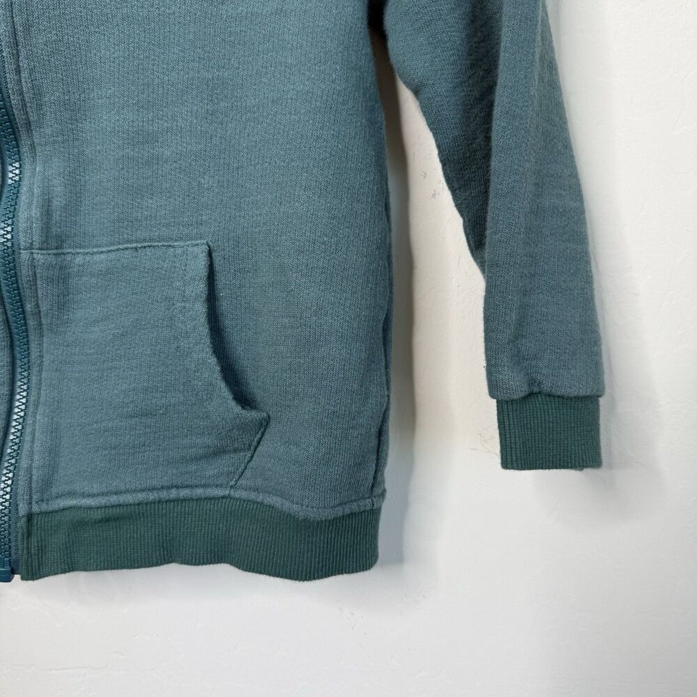 Me & Henry Kids 6/7 Years Teal Blue Dog Logo Zip Up Hoodie Jacket Outdoor Play - Picture 3 of 11